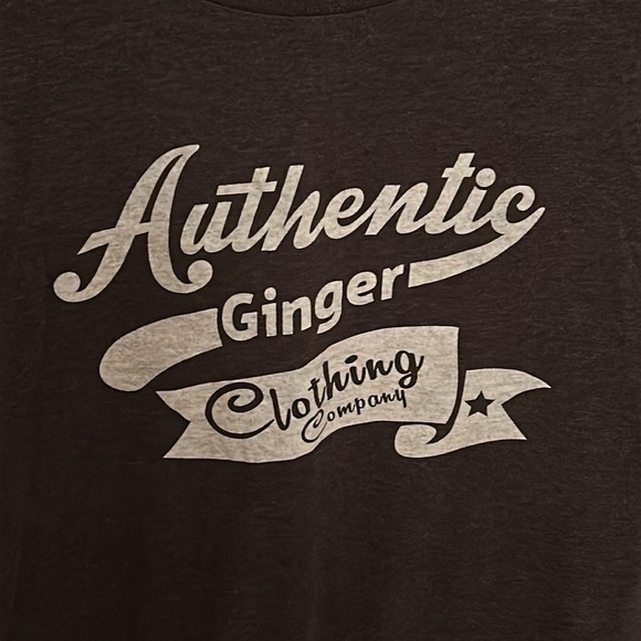 Authentic Ginger Clothing Company charcoal grey T-shirt, men’s size small - Picture 2 of 5